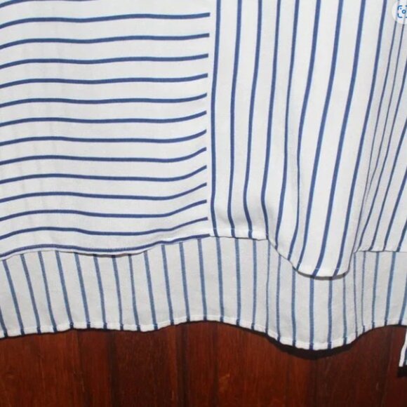 Signature Studio Striped Sleeveless Top Size Medium - Picture 6 of 10